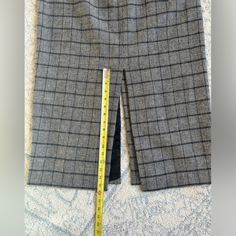 Harvé Benard Vintage 90s 100% Wool Plaid Skirt Women’s size 14 - Picture 9 of 10